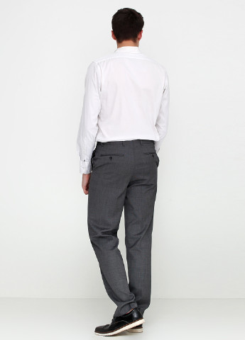 Грифельно-серые классические демисезонные прямые брюки No Brand