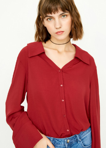 Красная демисезонная блуза Only
