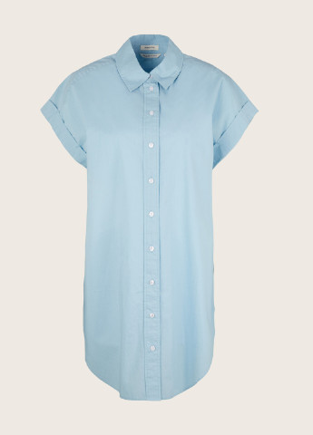 Голубая летняя блуза Tom Tailor