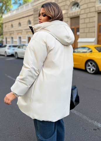 Черная зимняя куртка двухсторонняя No Brand