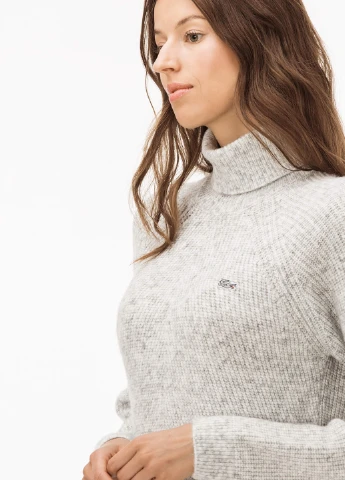 Світло-сіра кежуал сукня сукня светр Lacoste меланжева