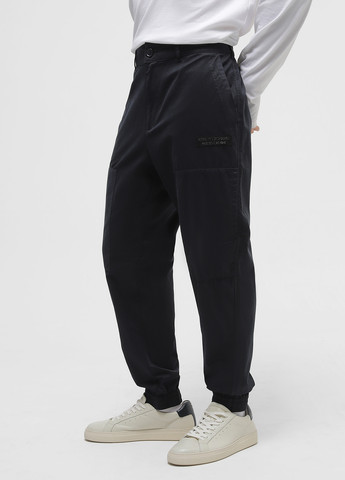 Темно-синие спортивные демисезонные джоггеры брюки Armani Exchange