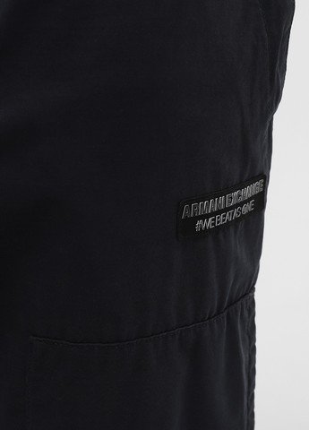 Темно-синие спортивные демисезонные джоггеры брюки Armani Exchange