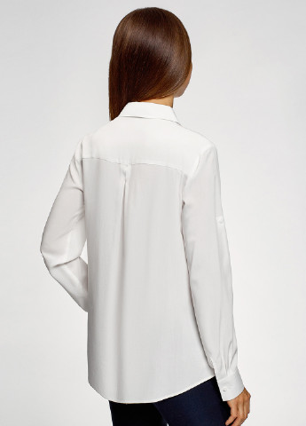 Біла демісезонна блуза Oodji