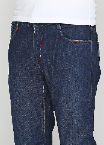 Джинси BIG & GRAYS середня талія темно-сині джинсові