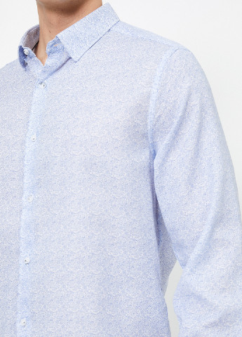 Светло-голубой кэжуал рубашка с рисунком KOTON