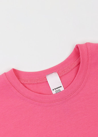 Розовая летняя футболка Garnamama