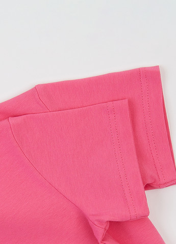 Розовая летняя футболка Garnamama