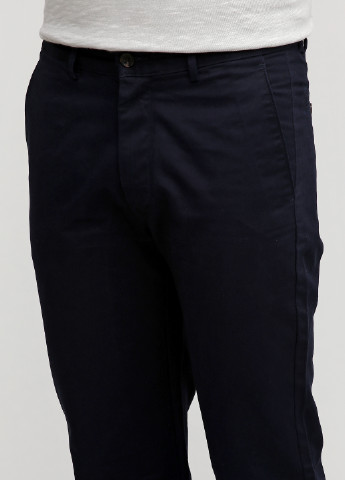 Темно-синие классические демисезонные прямые брюки Dockers