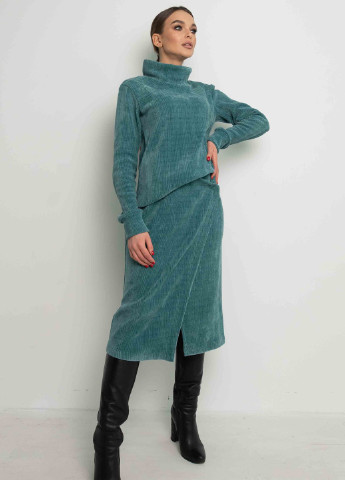 Зеленая однотонная юбка Ри Мари