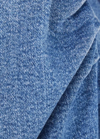 Темно-блакитна джинсова сукня футляр Bershka однотонна