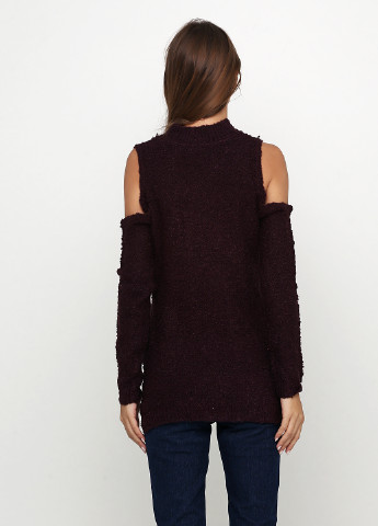 Бордовый демисезонный пуловер пуловер Alya by Francesca`s