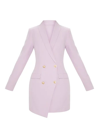 Бузкова кежуал cукня сукня-жакет PrettyLittleThing однотонна