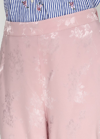 Светло-розовые кэжуал демисезонные брюки Springfield
