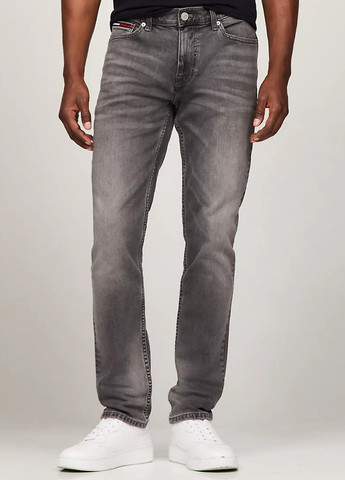 Серые демисезонные прямые джинсы Tommy Hilfiger