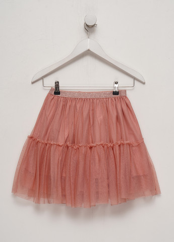Розовая кэжуал однотонная юбка H&M пышная