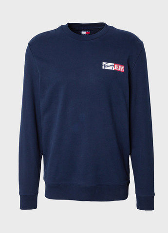 Синій світшот Tommy Jeans логотип без декору (344545955)