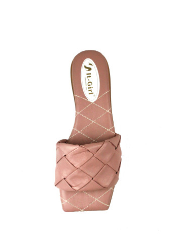 Пудровые шлепанцы Evromoda