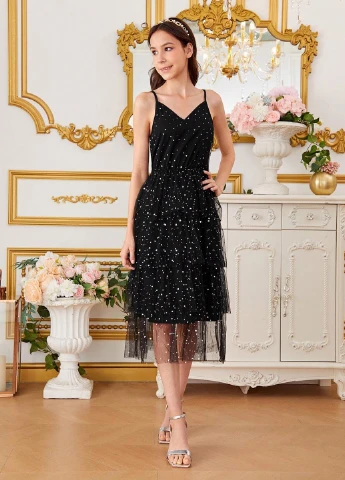 Чёрное платье SHEIN (327705428)