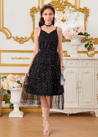 Чёрное платье SHEIN (327705428)