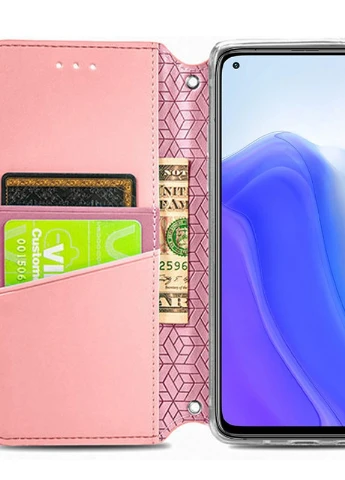 Шкіряний чохол книжка Mandala (PU) для Xiaomi Mi 10T / Mi 10T Pro Рожевий (is_00000041398_3) Getman (237829310)
