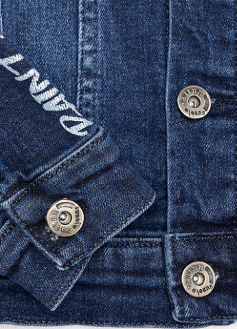 Синяя демисезонная куртка джинсовая Altun