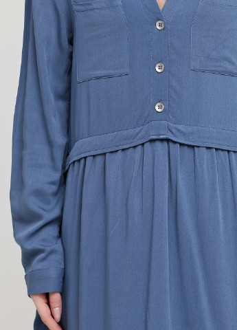 Світло-синя кежуал сукня кльош Vila однотонна