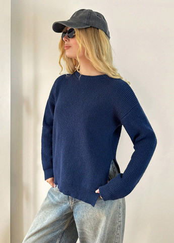 Темно-синий демисезонный джемпер джемпер SHEIN