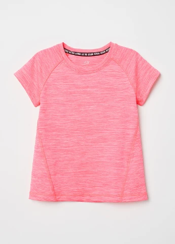 Комбинированная летняя футболка с коротким рукавом H&M