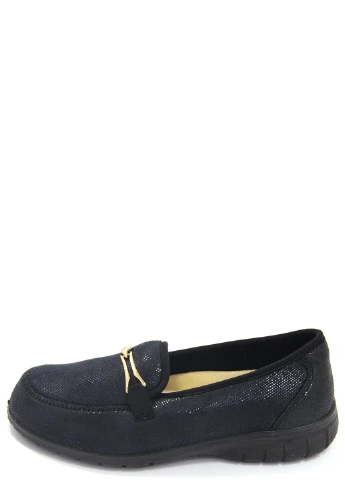 Синие женские лоферы Fischer Markenschuh однотонные