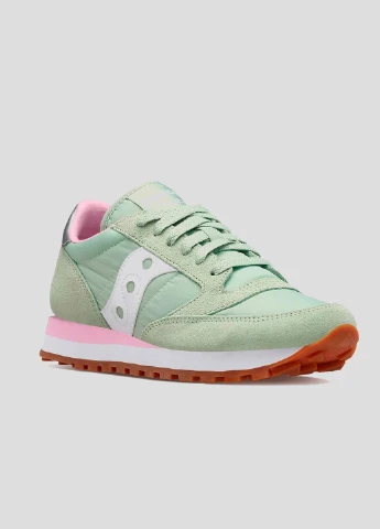 Бирюзовые кроссовки Jazz Original Saucony зелёные всесезоны (255171929)