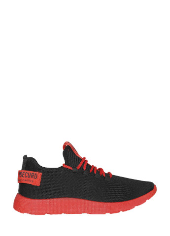 Чорні Осінні кросівки n74 red Ideal
