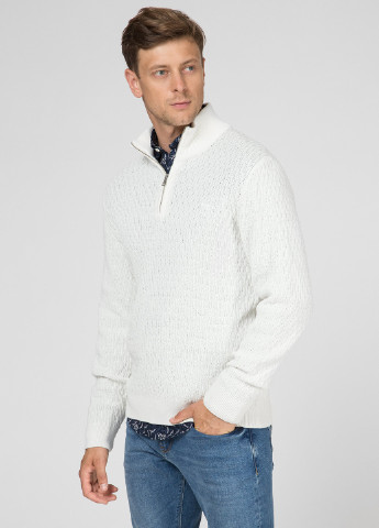 Белый зимний свитер джемпер Gant