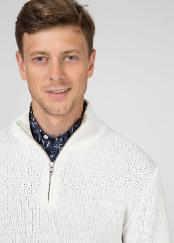 Белый зимний свитер джемпер Gant