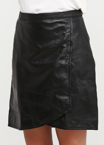 Черная кэжуал однотонная юбка Ellos