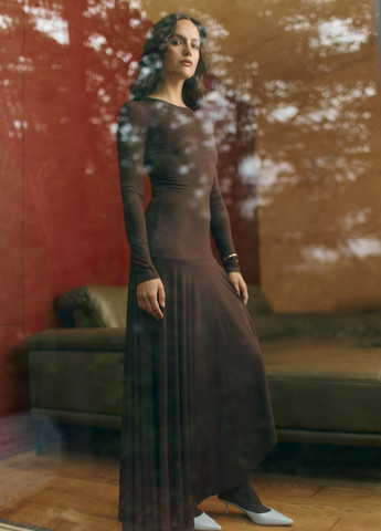 Коричнева кежуал сукня Gepur однотонна