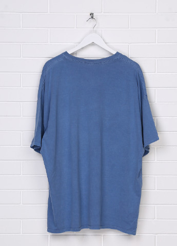 Светло-синяя летняя футболка Gildan