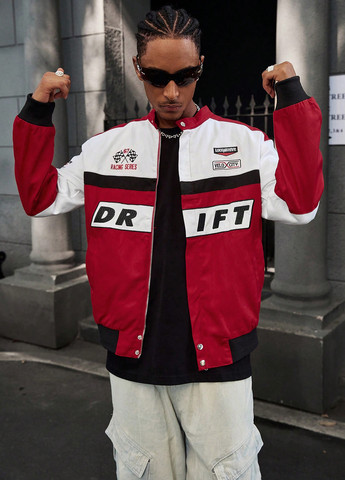 Червона демісезонна куртка SHEIN