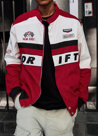 Червона демісезонна куртка SHEIN