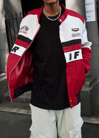 Червона демісезонна куртка SHEIN