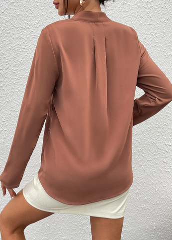 Светло-коричневая блуза SHEIN