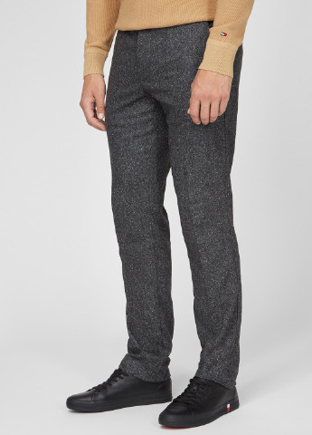 Темно-серые кэжуал демисезонные зауженные брюки Tommy Hilfiger