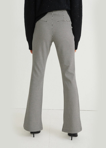 Черно-белые кэжуал демисезонные клеш брюки C&A