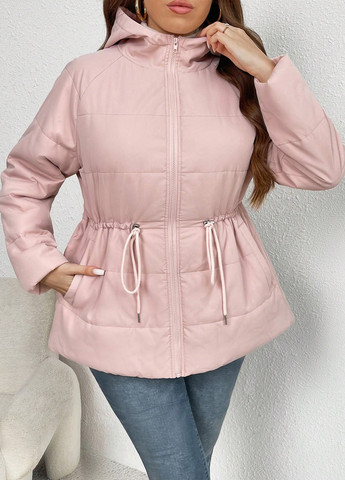 Светло-розовая зимняя куртка SHEIN