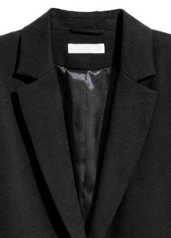 Черное демисезонное Пальто однобортное H&M