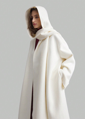 Белое демисезонное Пальто SHEIN