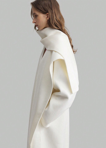 Белое демисезонное Пальто SHEIN