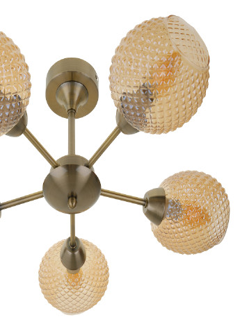 Люстра з покриттям латунь на 5 лампочок LK-721S/5 E14 AB Brille (251290869)