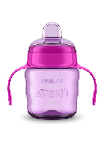 Поильник-непроливайка с мягким носиком 200 мл розовый 6 мес+ Philips Avent (252247842)