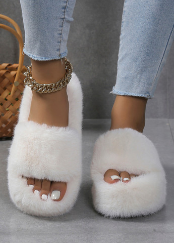 Белые тапочки SHEIN